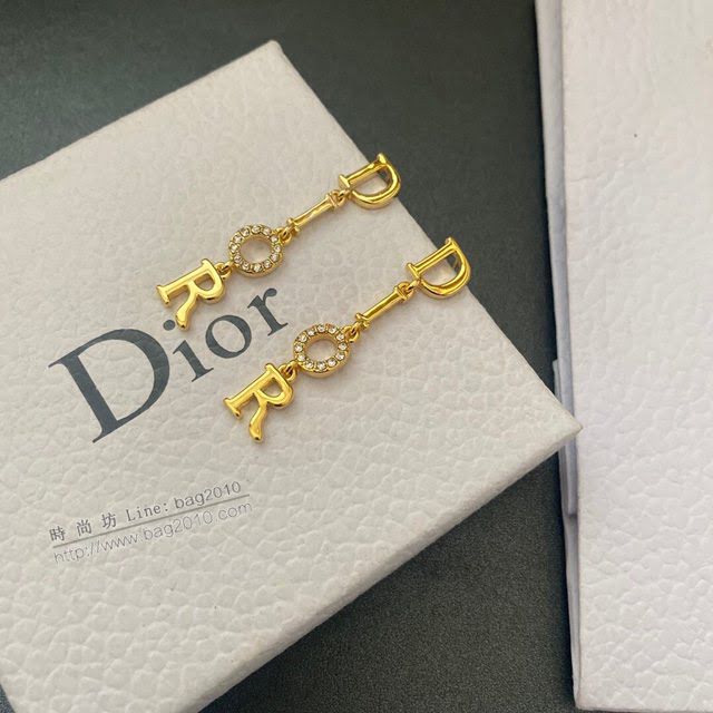 Dior飾品 迪奧經典熱銷款新款鑲嵌鑽耳環  zgd1039